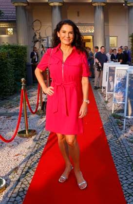 Mariella Ahrens at the premiere of Der eingebildet Kranke and Dieter Hallervordens 90th birthday at the Schloßpark Theater Berlin