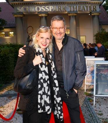 Melanie Kühn, Dirk Hetzel at the premiere of Der eingebildet Kranke and Dieter Hallervordens 90th birthday at the Schloßpark Theater Berlin