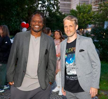 Mola Adebisi, Oliver Pocher at the premiere of Der eingebildet Kranke and Dieter Hallervordens 90th birthday at the Schloßpark Theater Berlin