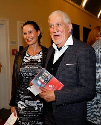 Sonja Gerhardt, Ilja Richter at the premiere of Der eingebildet Kranke and Dieter Hallervordens 90th birthday at the Schloßpark Theater Berlin