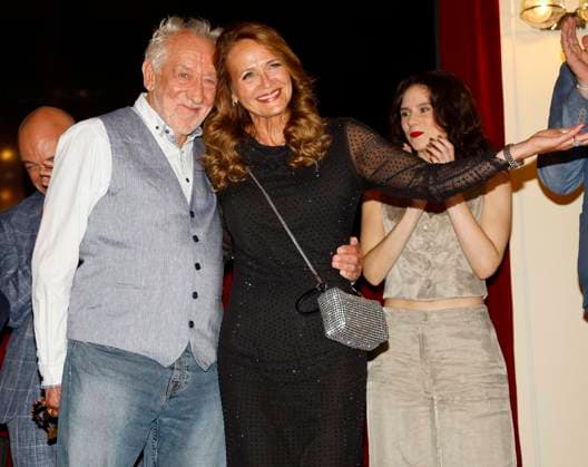Dieter Hallervorden with his wife Christiane Zander at the premiere of Der eingebildet Kranke and Dieter Hallervordens 90th birthday at the Schloßpark Theater Berlin