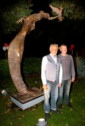 Dieter Hallervorden, Woytek Bildhauer at the premiere of Der eingebildet Kranke and Dieter Hallervordens 90th birthday at the Schloßpark Theater Berlin
