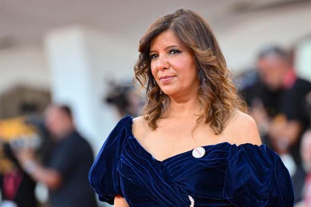 September 6, 2025, Venice, ITALY: Tunisian director Kaouther Ben Hania arrives for the closing ceremony of the 82nd annual Venice International Film Festival, in Venice, Italy, 06 September 2025. The 82nd edition of the festival runs from 27 August to 06 September 2025. ANSA ETTORE FERRARI Venice ITALY  - ZUMAa110 20250906_zaf_a110_077 Copyright: xEttorexFerrarix