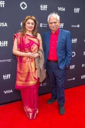 2025 Toronto International Film Festival Sholay premiere Featuring: Kiran Juneja, Ramesh Sippy Where: Toronto, Ontario, Canada When: 06 Sep 2025 Credit: Captive Camera Cover Images EDITORIAL USE ONLY. NOT FOR USE BY NEWSPAPERS BASED IN THE UK. Copyright: xx coverimg55057080