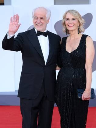 Venice, 82nd Venice International Film Festival 2025 - Evening 11 - Closing Red Carpet Pictured: Toni Servillo, Manuela Lamanna  Copyright: xAlbertoxTerenghi PoolxPhotoxEventsx06x xipa-agency.netx xPoolxPhotoxEventsx06x IPA_Agency_IPA64329484