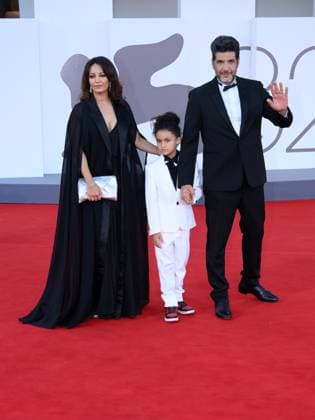 Venice, 82nd Venice International Film Festival 2025 - evening 11 - closing red carpet Pictured: Nabil Ayouchnon, guest, Maryam Touzani  Copyright: xAlbertoxTerenghi PoolxPhotoxEventsx06x xipa-agency.netx xPoolxPhotoxEventsx06x IPA_Agency_IPA64331555