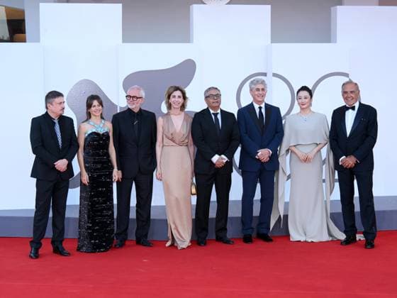 Venice, 82nd Venice International Film Festival 2025 - evening 11 - closing red carpet Pictured: Cristian Mungiu, Maura Delpero, Stéphane Brizé, Fernanda Torres, Mohammad Rasoulof, Alexander Payne, Zhao Tao, Alberto Barbera  Copyright: xAlbertoxTerenghi PoolxPhotoxEventsx06x xipa-agency.netx xPoolxPhotoxEventsx06x IPA_Agency_IPA64331410