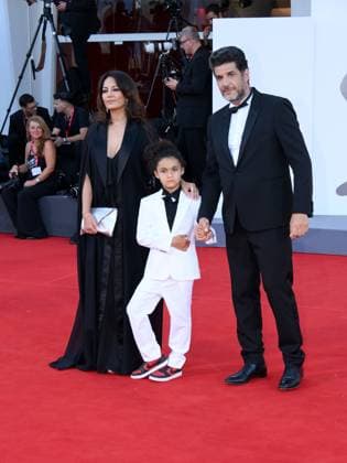 Venice, 82nd Venice International Film Festival 2025 - evening 11 - closing red carpet Pictured: Nabil Ayouchnon, guest, Maryam Touzani  Copyright: xAlbertoxTerenghi PoolxPhotoxEventsx06x xipa-agency.netx xPoolxPhotoxEventsx06x IPA_Agency_IPA64331502