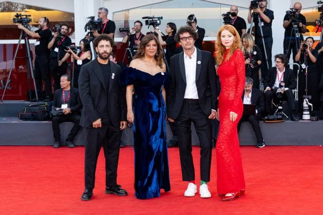 82nd Venice Film Festival Closing Ceremony Red Carpet - part 2 Palazzo del Cinema - Venice Lido, Italy Motaz Malhees;Kaouther Ben Hania;Nadim Cheikhrouha;Odessa Rae 82nd Venice Film Festival Closing Ceremony Red Carpet - part 2 Palazzo del Cinema - Venice Lido, Italy 6th September 2025  Copyright: xMAXxMONTINGELLI SGPx