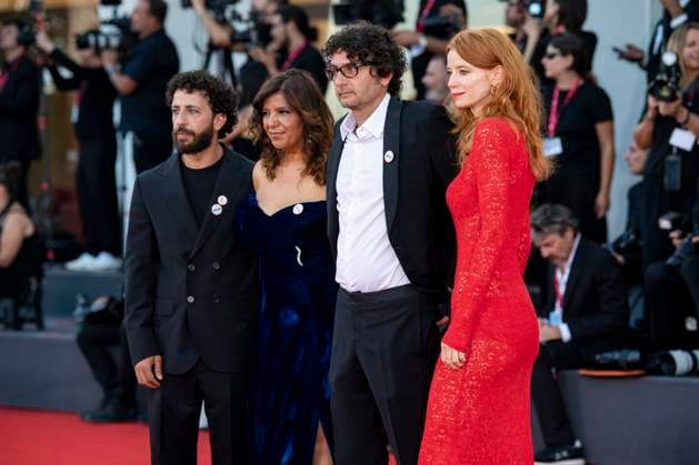 82nd Venice Film Festival Closing Ceremony Red Carpet - part 2 Palazzo del Cinema - Venice Lido, Italy Motaz Malhees;Kaouther Ben Hania;Nadim Cheikhrouha;Odessa Rae 82nd Venice Film Festival Closing Ceremony Red Carpet - part 2 Palazzo del Cinema - Venice Lido, Italy 6th September 2025  Copyright: xSGPx