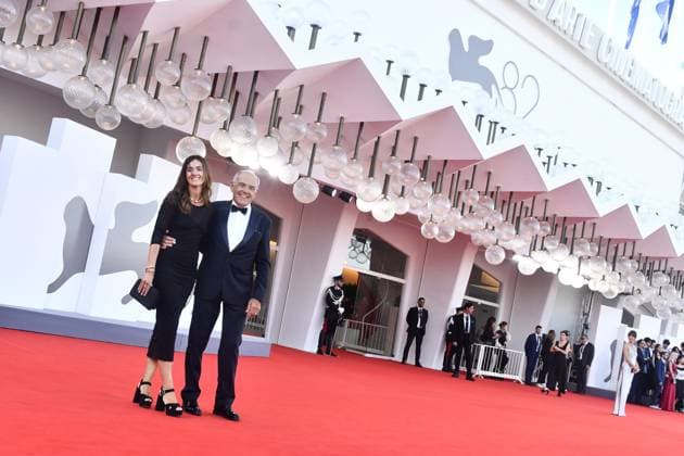 82eme Festival International du Film de Venise Mostra de Venise CLOSING CEREMONY and CHIEN 51 Premiere Red Carpet at the 82nd International Venice Film festival Giulia Rosmarini and Director of the Venice Film Festival Alberto Barbera attend the 2025 Closing Ceremony red carpet 448401 2025 09 06 Venice Italy  Copyright: xThomasxBohlenx STAR_448401_004
