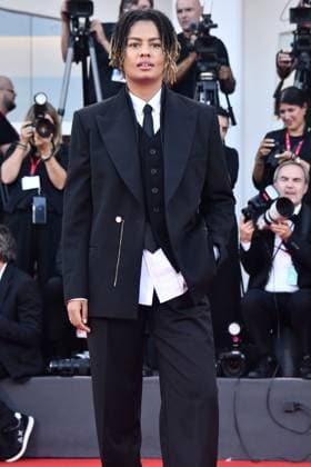 82eme Festival International du Film de Venise Mostra de Venise CLOSING CEREMONY and CHIEN 51 Premiere Red Carpet at the 82nd International Venice Film festival Lala ce, Stéphane Bak attend the Chien 51 premiere 448401 2025 09 06 Venice Italy  Copyright: xThomasxBohlenx STAR_448401_013
