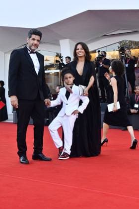 82eme Festival International du Film de Venise Mostra de Venise CLOSING CEREMONY and CHIEN 51 Premiere Red Carpet at the 82nd International Venice Film festival Moroccan actress Maryam Touzani and Moroccan director, screenwriter and producer Nabil Ayouch attend the Closing Ceremony Red Carpet 448401 2025 09 06 Venice Italy  Copyright: xThomasxBohlenx STAR_448401_068
