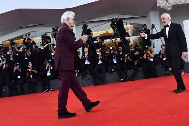 82eme Festival International du Film de Venise Mostra de Venise CLOSING CEREMONY and CHIEN 51 Premiere Red Carpet at the 82nd International Venice Film festival Director Jim Jarmusch and Toni Servillo during the 2025 Closing Ceremony red carpet 448401 2025 09 06 Venice Italy  Copyright: xThomasxBohlenx STAR_448401_091