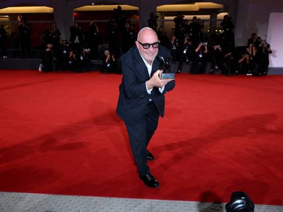 Venice, 82nd Venice International Film Festival 2025 - Evening 11: Closing Ceremony. Winners Photocall. Pictured: Gianfranco Rosi  Copyright: xAlbertoxTerenghi PoolxPhotoxEventsx06x xipa-agency.netx xPoolxPhotoxEventsx06x IPA_Agency_IPA64337050