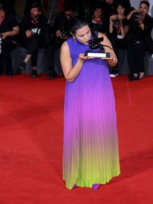 Venice, 82nd Venice International Film Festival 2025 - Evening 11: Closing Ceremony. Winners Photocall. Pictured: Négar Motevalymeidanshah  Copyright: xAlbertoxTerenghi PoolxPhotoxEventsx06x xipa-agency.netx xPoolxPhotoxEventsx06x IPA_Agency_IPA64337129