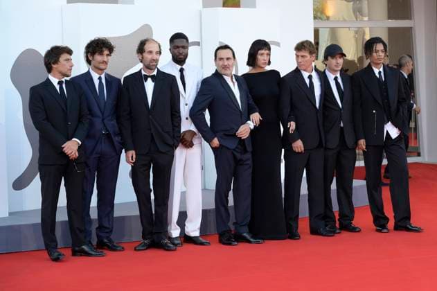 Hugo Selignac, Louis Garrel, Thomas Bangalter, Stephane Bak, Gilles Lellouche, Adele Exarchopoulos, Cedric Jimenez, Olivier Demangel and Lala ce at the Closing Ceremony with award ceremony and the premiere of the feature film Chien 51 Dog 51 at the Biennale di Venezia 2025 82 Venice International Film Festival at the Palazzo del Cinema Venice, 06 09 2025 Foto:xA.xM.xTinghinox xFuturexImagex closing_5927