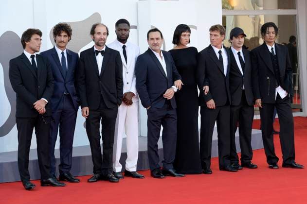 Hugo Selignac, Louis Garrel, Thomas Bangalter, Stephane Bak, Gilles Lellouche, Adele Exarchopoulos, Cedric Jimenez, Olivier Demangel and Lala ce at the Closing Ceremony with award ceremony and the premiere of the feature film Chien 51 Dog 51 at the Biennale di Venezia 2025 82 Venice International Film Festival at the Palazzo del Cinema Venice, 06 09 2025 Foto:xA.xM.xTinghinox xFuturexImagex closing_5928
