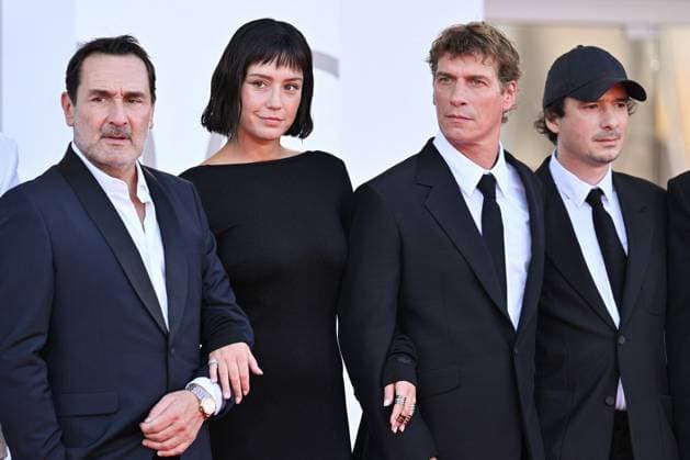 Venice Closing Red Carpet AM Gilles Lellouche, Adele Exarchopoulos, Cedric Jimenez and Olivier Demangel attending the Closing Red Carpet of the 82nd Venice International Film Festival at the Lido in Venice, Italy on September 06, 2025. Photo by Aurore Marechal ABACAPRESS.COM Venice Italy  Copyright: xMarechalxAurore ABACAx