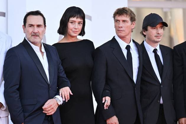 Venice Closing Red Carpet AM Gilles Lellouche, Adele Exarchopoulos, Cedric Jimenez and Olivier Demangel attending the Closing Red Carpet of the 82nd Venice International Film Festival at the Lido in Venice, Italy on September 06, 2025. Photo by Aurore Marechal ABACAPRESS.COM Venice Italy  Copyright: xMarechalxAurore ABACAx