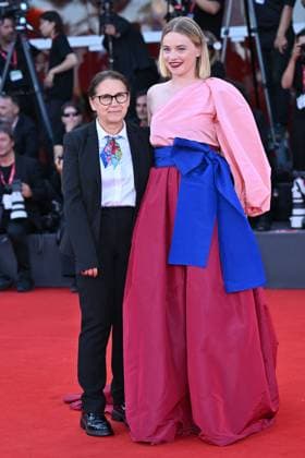 Venice Closing Red Carpet AM ldiko Enyedi and Luna Wedler attending the Closing Red Carpet of the 82nd Venice International Film Festival at the Lido in Venice, Italy on September 06, 2025. Photo by Aurore Marechal ABACAPRESS.COM Venice Italy  Copyright: xMarechalxAurore ABACAx
