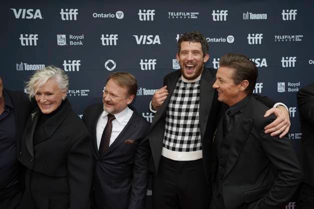 2025 Toronto International Film Festival - Wake Up Dead Man: A Knives Out Mystery Premiere (L-R) Glenn Close, Rian Johnson, Josh O Connor, Jeremy Renner, attend the red carpet for the ˜Wake Up Dead Man: A Knives Out Mystery™ premiere during the 2025 Toronto International Film Festival at Princess of Wales Theatre. on September 6, 2025 in Toronto, Canada. (Photo by Leonardo Ramirez Eyepix Group) Copyright: xLeonardoxRamirez xEyepixxGroupx LR_06092025_167827