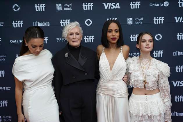 2025 Toronto International Film Festival - Wake Up Dead Man: A Knives Out Mystery Premiere (L-R) Mila Kunis, Glenn Close, Kerry Washington, and Cailee Spaeny attend the red carpet for the ˜Wake Up Dead Man: A Knives Out Mystery™ premiere during the 2025 Toronto International Film Festival at Princess of Wales Theatre. on September 6, 2025 in Toronto, Canada. (Photo by Leonardo Ramirez Eyepix Group) Copyright: xLeonardoxRamirez xEyepixxGroupx LR_06092025_167848