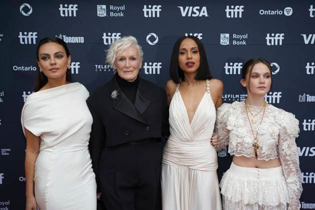2025 Toronto International Film Festival - Wake Up Dead Man: A Knives Out Mystery Premiere (L-R) Mila Kunis, Glenn Close, Kerry Washington, and Cailee Spaeny attend the red carpet for the ˜Wake Up Dead Man: A Knives Out Mystery™ premiere during the 2025 Toronto International Film Festival at Princess of Wales Theatre. on September 6, 2025 in Toronto, Canada. (Photo by Leonardo Ramirez Eyepix Group) Copyright: xLeonardoxRamirez xEyepixxGroupx LR_06092025_167849