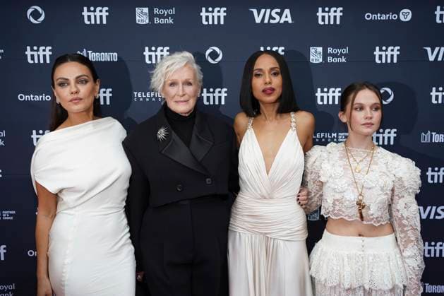 2025 Toronto International Film Festival - Wake Up Dead Man: A Knives Out Mystery Premiere (L-R) Mila Kunis, Glenn Close, Kerry Washington, and Cailee Spaeny attend the red carpet for the ˜Wake Up Dead Man: A Knives Out Mystery™ premiere during the 2025 Toronto International Film Festival at Princess of Wales Theatre. on September 6, 2025 in Toronto, Canada. (Photo by Leonardo Ramirez Eyepix Group) Copyright: xLeonardoxRamirez xEyepixxGroupx LR_06092025_167850