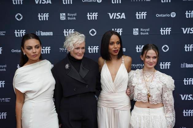 2025 Toronto International Film Festival - Wake Up Dead Man: A Knives Out Mystery Premiere (L-R) Mila Kunis, Glenn Close, Kerry Washington, and Cailee Spaeny attend the red carpet for the ˜Wake Up Dead Man: A Knives Out Mystery™ premiere during the 2025 Toronto International Film Festival at Princess of Wales Theatre. on September 6, 2025 in Toronto, Canada. (Photo by Leonardo Ramirez Eyepix Group) Copyright: xLeonardoxRamirez xEyepixxGroupx LR_06092025_167853