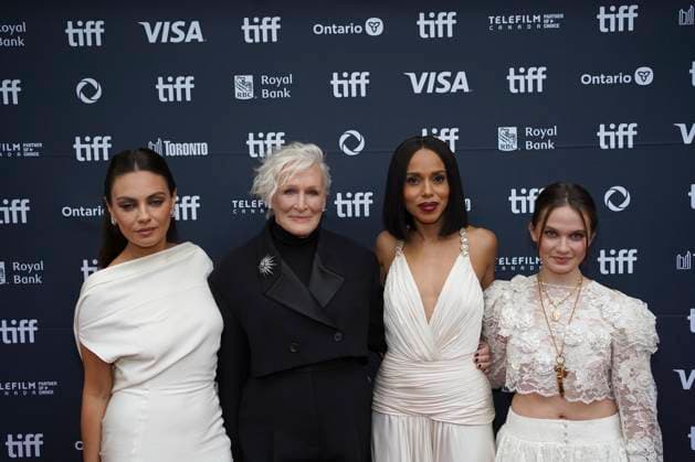 2025 Toronto International Film Festival - Wake Up Dead Man: A Knives Out Mystery Premiere (L-R) Mila Kunis, Glenn Close, Kerry Washington, and Cailee Spaeny attend the red carpet for the ˜Wake Up Dead Man: A Knives Out Mystery™ premiere during the 2025 Toronto International Film Festival at Princess of Wales Theatre. on September 6, 2025 in Toronto, Canada. (Photo by Leonardo Ramirez Eyepix Group) Copyright: xLeonardoxRamirez xEyepixxGroupx LR_06092025_167855
