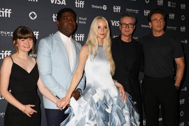 50eme Festival du Film de Toronto 06 Septembre 2025 50th Toronto International Film Festival Red carpet of the film Sacrifice Jade Croot, Sam Richardson, Anya Taylor Joy, producer Robert Walak and Chris Evans 448402 2025 09 06 Toronto Canada  Copyright: xIsabellexVautierx xStarfacex STAR_448402_001