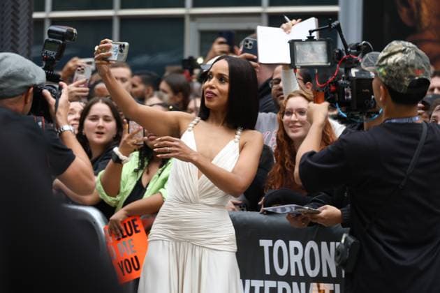 50eme Festival du Film de Toronto 06 Septembre 2025 50th Toronto International Film Festival Red carpet of the film Wake up dead man a knives out mystery Kerry Washington 448402 2025 09 06 Toronto Canada  Copyright: xIsabellexVautierx xStarfacex STAR_448402_141