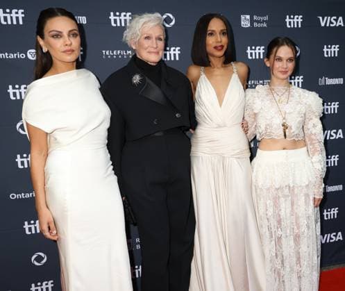 50eme Festival du Film de Toronto 06 Septembre 2025 50th Toronto International Film Festival Red carpet of the film Wake up dead man a knives out mystery Mila Kunis, Glenn Close, Kerry Washington and Cailee Spaeny 448402 2025 09 06 Toronto Canada  Copyright: xIsabellexVautierx xStarfacex STAR_448402_210