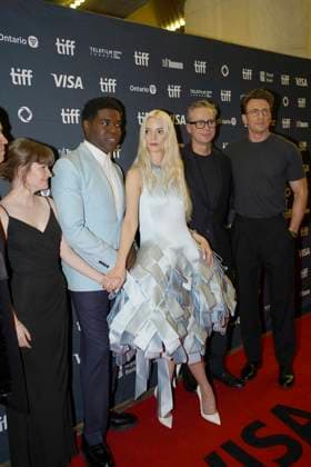 2025 Toronto International Film Festival - Sacrifice Premiere (L-R) Jade Croot, Sam Richardson, Anya Taylor-Joy, Robert Walak and Chris Evans attend the red carpet for the ˜Sacrifice™ premiere during the 2025 Toronto International Film Festival at Princess of Wales Theatre. on September 6, 2025 in Toronto, Canada. (Photo by Leonardo Ramirez Eyepix Group) Copyright: xLeonardoxRamirez xEyepixxGroupx LR_06092025_168199