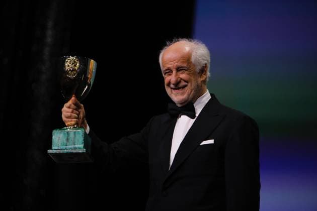 Award Winners, 82nd Venice International Film Festival Toni Servillo after being awarded the Coppa Volpi for Best Actor for La Grazia . Venice, Italy 06 September 2025, Credit:Mirco Toniolo Avalon Italy, Venice  Copyright: xMircoxToniolox xAvalonx 1034802002