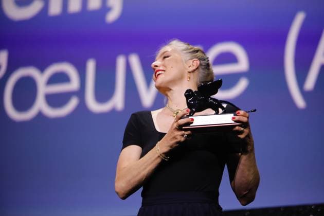Award Winners, 82nd Venice International Film Festival ValÃ rie Donzelli receives the Best Screenplay Award for At Work . Venice, Italy 06 September 2025, Credit:Mirco Toniolo Avalon Italy, Venice  Copyright: xMircoxToniolox xAvalonx 1034802185