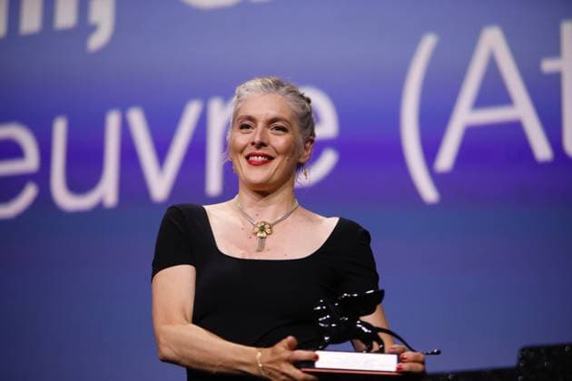 Award Winners, 82nd Venice International Film Festival ValÃ rie Donzelli receives the Best Screenplay Award for At Work . Venice, Italy 06 September 2025, Credit:Mirco Toniolo Avalon Italy, Venice  Copyright: xMircoxToniolox xAvalonx 1034802202