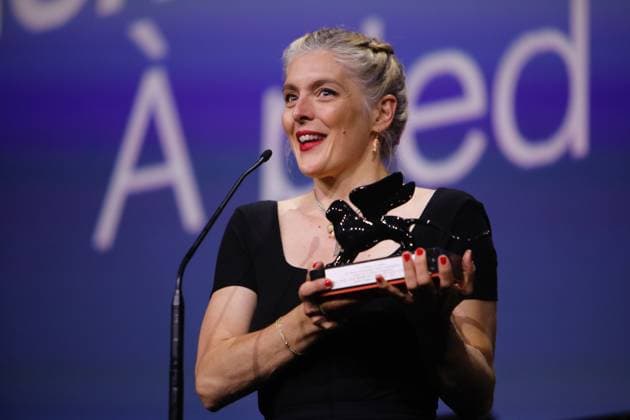 Award Winners, 82nd Venice International Film Festival ValÃ rie Donzelli receives the Best Screenplay Award for At Work . Venice, Italy 06 September 2025, Credit:Mirco Toniolo Avalon Italy, Venice  Copyright: xMircoxToniolox xAvalonx 1034802230