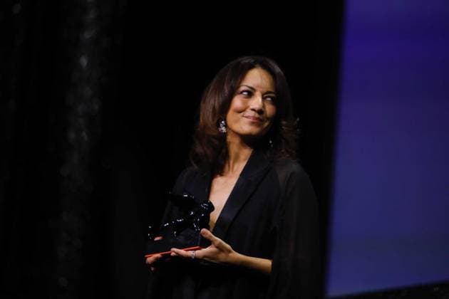 Award Winners, 82nd Venice International Film Festival Maryam Touzani after being awarded the Venice Spotlight Armani Beauty Audience Award for Calle Malaga . Venice, Italy 06 September 2025, Credit:Mirco Toniolo Avalon Italy, Venice  Copyright: xMircoxToniolox xAvalonx 1034802258