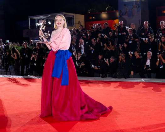 82nd Venice Film Festival Red carpet winners Palazzo del Cinema - Venice Lido, Italy Luna Wedler;Singing Chen 82nd Venice Film Festival Red carpet winners Palazzo del Cinema - Venice Lido, Italy 6th September 2025  Copyright: xALFONSOxCATALANO SGPITALIAx