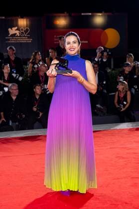 82nd Venice Film Festival Red carpet winners Palazzo del Cinema - Venice Lido, Italy Negar Motevalymeidanshah 82nd Venice Film Festival Red carpet winners Palazzo del Cinema - Venice Lido, Italy 6th September 2025  Copyright: xALFONSOxCATALANO SGPITALIAx