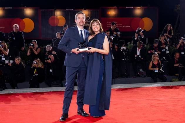 82nd Venice Film Festival Red carpet winners Palazzo del Cinema - Venice Lido, Italy Victor Maes;Kate Voet 82nd Venice Film Festival Red carpet winners Palazzo del Cinema - Venice Lido, Italy 6th September 2025  Copyright: xALFONSOxCATALANO SGPITALIAx