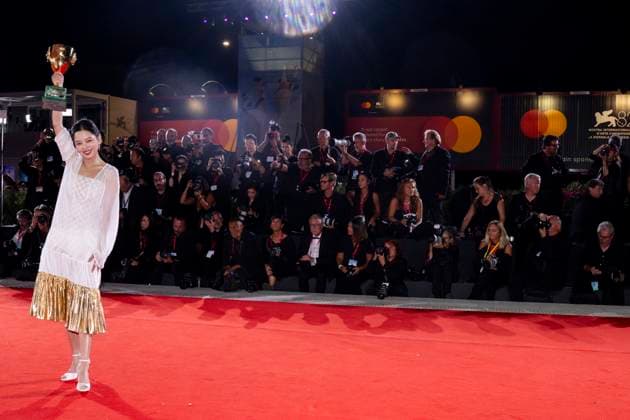 82nd Venice Film Festival Red carpet winners Palazzo del Cinema - Venice Lido, Italy Xin Zhilei 82nd Venice Film Festival Red carpet winners Palazzo del Cinema - Venice Lido, Italy 6th September 2025  Copyright: xALFONSOxCATALANO SGPITALIAx