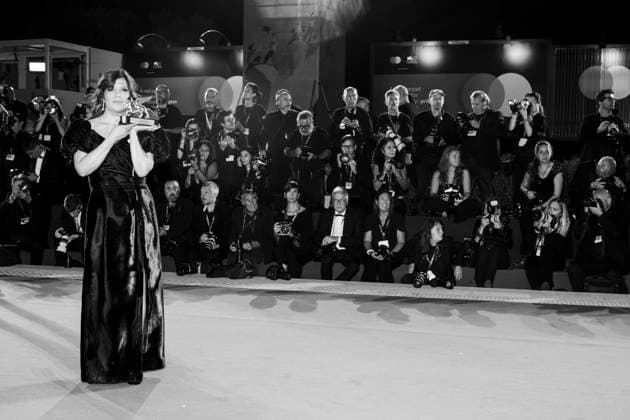 82nd Venice Film Festival Red carpet winners Palazzo del Cinema - Venice Lido, Italy Kaouther Ben Hania 82nd Venice Film Festival Red carpet winners Palazzo del Cinema - Venice Lido, Italy 6th September 2025  Copyright: xALFONSOxCATALANO SGPITALIAx