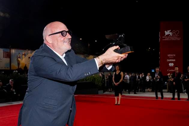 82nd Venice Film Festival Red carpet winners Palazzo del Cinema - Venice Lido, Italy Gianfranco Rosi 82nd Venice Film Festival Red carpet winners Palazzo del Cinema - Venice Lido, Italy 6th September 2025  Copyright: xALFONSOxCATALANO SGPITALIAx