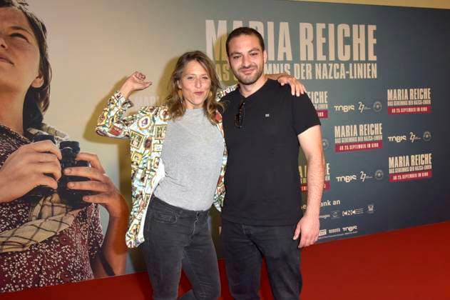 Britta Steffenhagen and Walid Al Atiyat at the premiere of the feature film ˜Maria Reiche Das Geheimnis der Nazca Linien Lady Nazca˜ at the Delphi Filmpalast Berlin, 07 09 2025 Foto:xM.xBehrensx xFuturexImagex reiche_5946