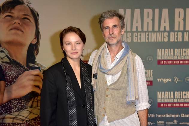 Devrim Lingnau Islamoglu and Damien Dorsaz at the premiere of the feature film ˜Maria Reiche Das Geheimnis der Nazca Linien Lady Nazca˜ at Delphi Filmpalast Berlin, 07 09 2025 Foto:xM.xBehrensx xFuturexImagex reiche_5964