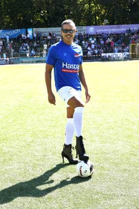 Jorge Gonzalez at the charity football match Kicken mit Herz for the benefit of the childrens heart ward of the University Hospital Eppendorf UKE on 7 09 2025 in Hamburg Kicken mit Herz 2025 charity event in Hamburg
