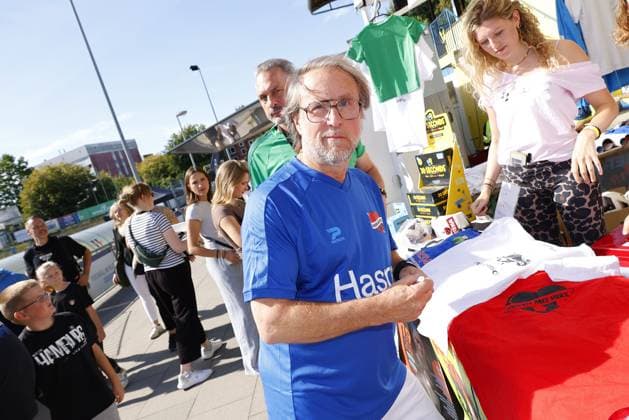 Bjarne Maedel at the charity football match Kicken mit Herz for the benefit of the childrens heart ward of the University Hospital Eppendorf UKE on 7 09 2025 in Hamburg Kicken mit Herz 2025 charity event in Hamburg